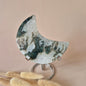 XL Edelsteen Mosagaat Maan op Standaard (Druzy & Patronen) #168 - 240g