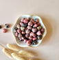 Mini-Herz - Roter Jaspis-Edelsteinherz / Taschenstein-Handschmeichler (2 x 2 cm)