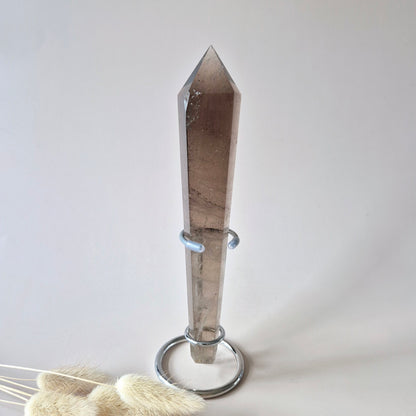 Edelsteen Smokey Quartz Scepter Wand 231gr. 15,5cm