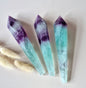 Edelsteen Groene / Blauwe Fluoriet Scepter / Wand / 15cm