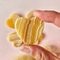 Edelsteen Hartje Zaksteen 3-4cm – Gele Calciet Hart