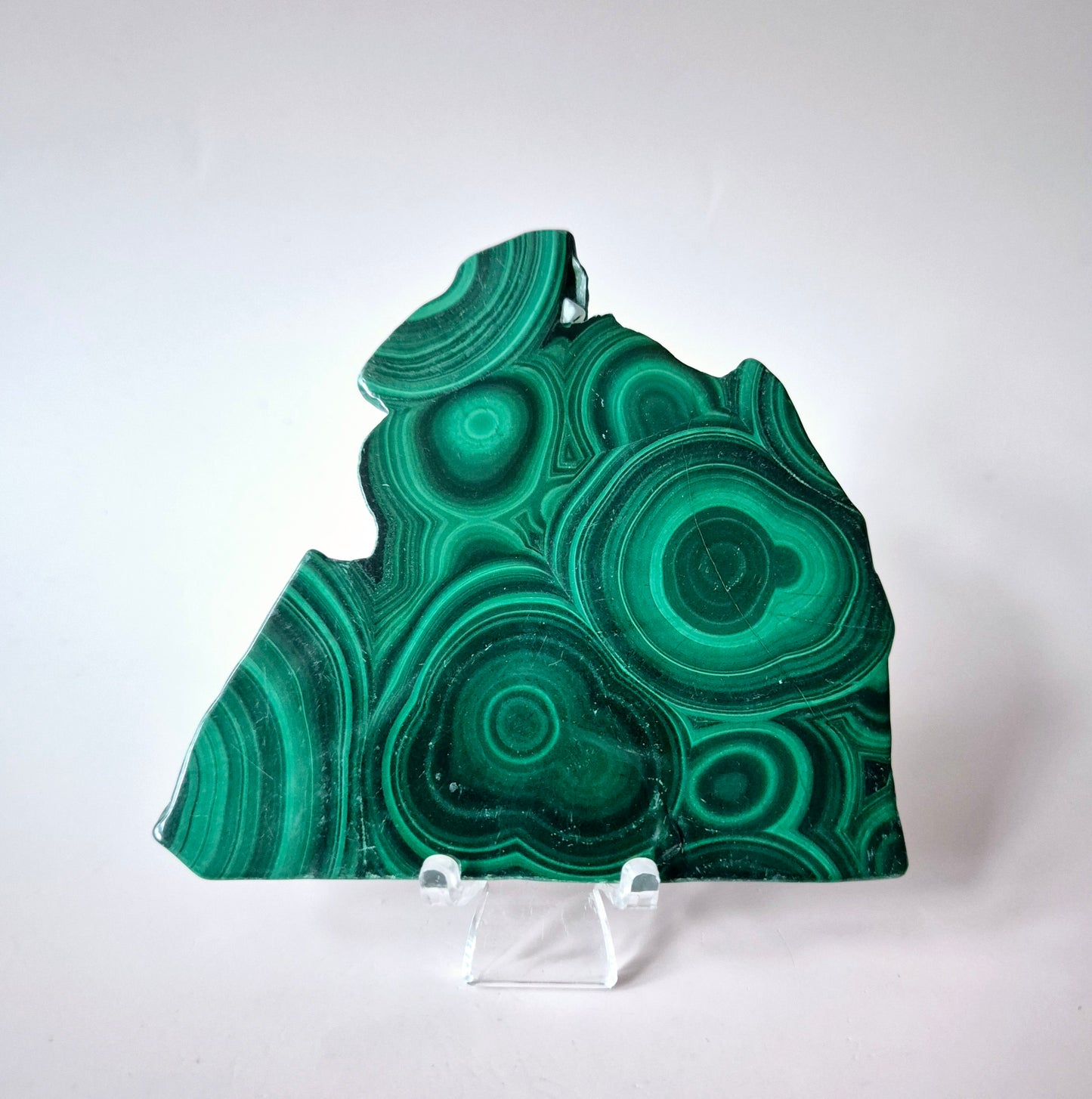Gemstone Chrysocolla/Malachite Slab 600 g (14 x 13 cm) – Statement Piece with Spiritual Depth