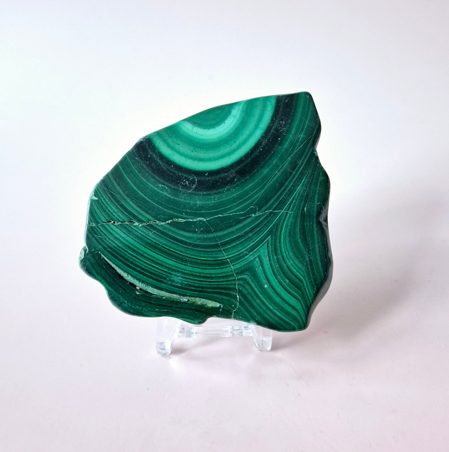 Gemstone Chrysocolla/Malachite Slab 600 g (14 x 13 cm) – Statement Piece with Spiritual Depth