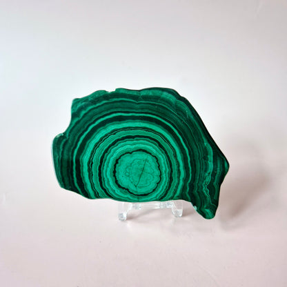 Gemstone Chrysocolla/Malachite Slab 600 g (14 x 13 cm) – Statement Piece with Spiritual Depth