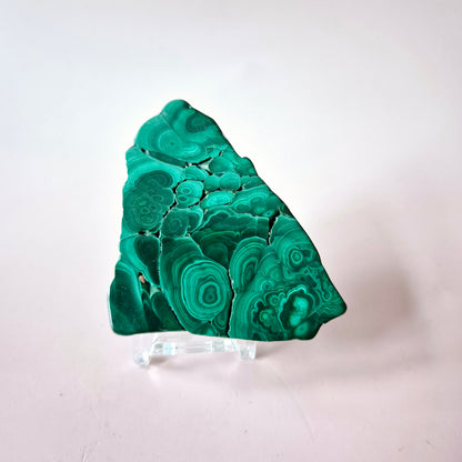 Gemstone Chrysocolla/Malachite Slab 600 g (14 x 13 cm) – Statement Piece with Spiritual Depth