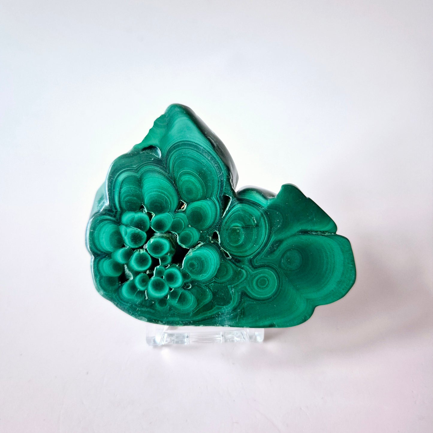 Gemstone Chrysocolla/Malachite Slab 600 g (14 x 13 cm) – Statement Piece with Spiritual Depth