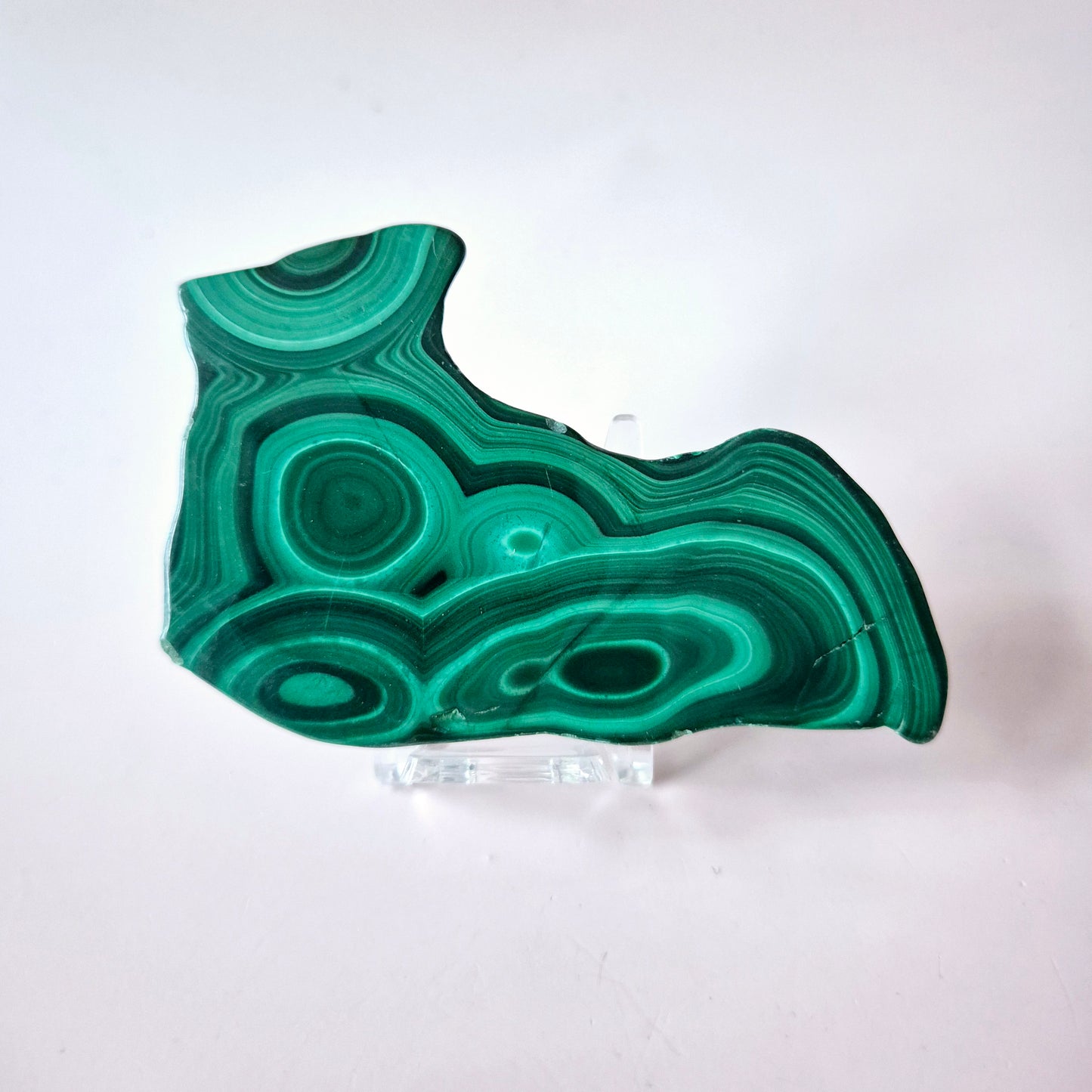 Gemstone Chrysocolla/Malachite Slab 600 g (14 x 13 cm) – Statement Piece with Spiritual Depth
