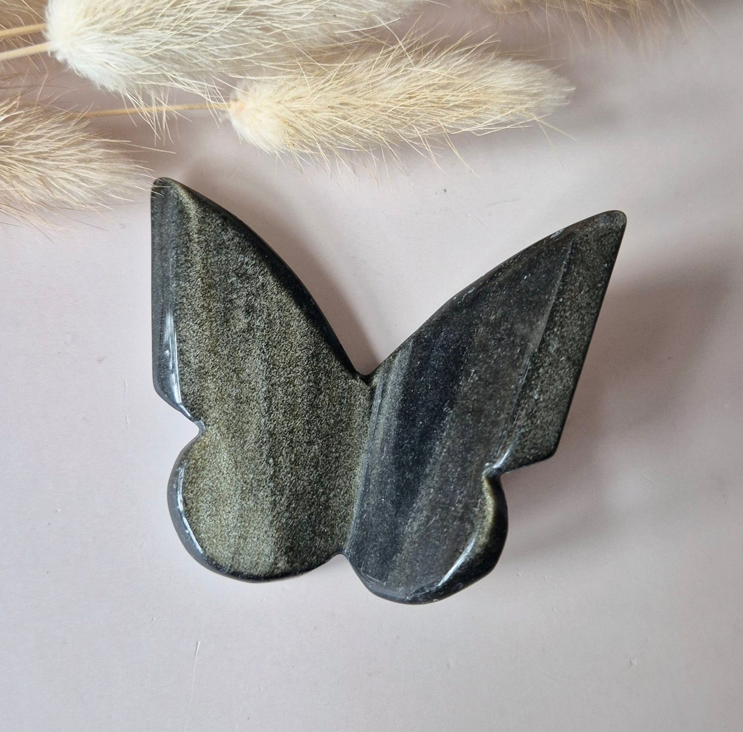 Edelstein Schmetterling 6x5 cm – Roter Netzstein