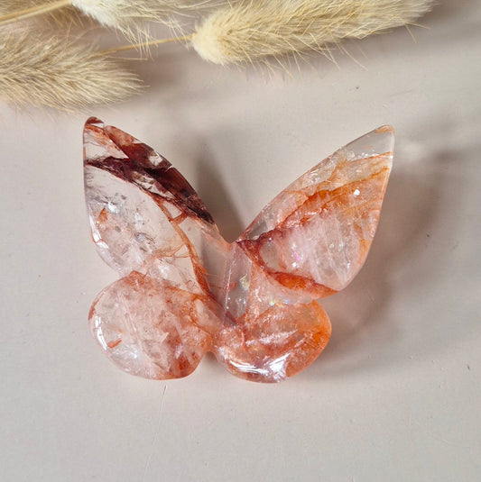 Edelsteen Vlinder  6x5 cm – Fire Quartz