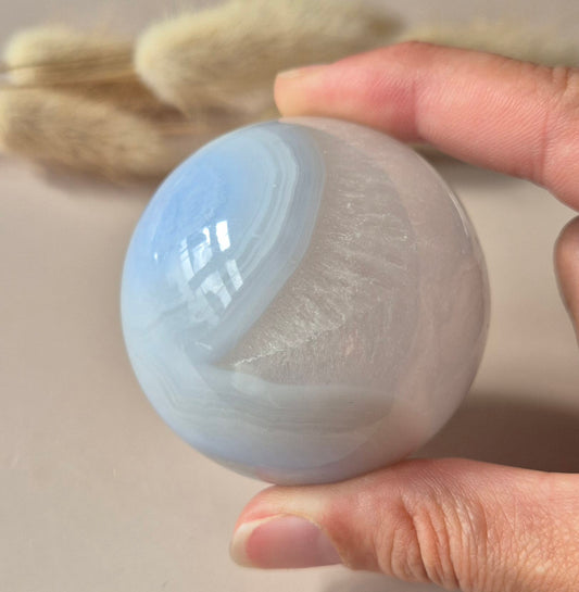Crystal Gemstone Ball Moss Agate Druzy sphere 85mm - #1 834g