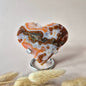 Rode Druzy Mosagaat Hart (8-10 cm) – Liefde & Passie #77