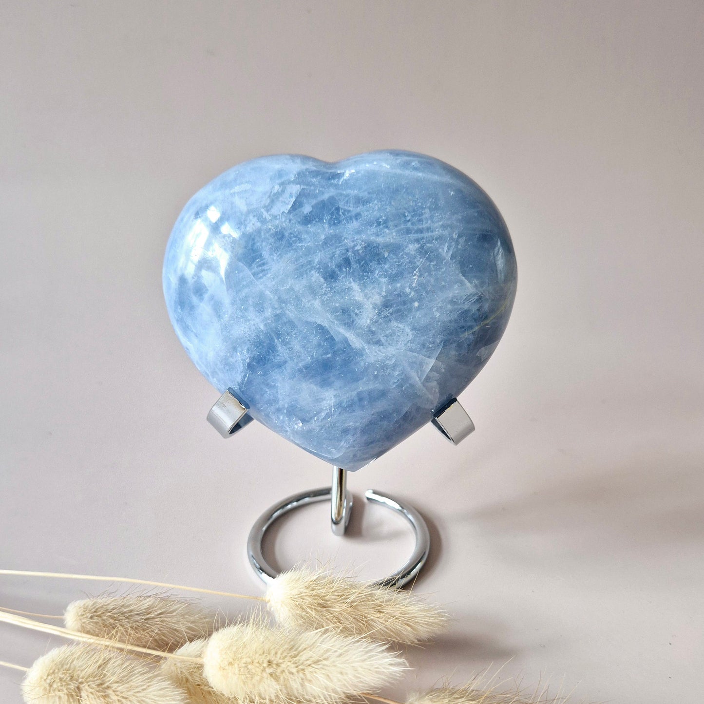Gemstone Celestite Palmstone (6-8 cm) – Angelic Peace &amp; Spiritual Connection Handstone worrystone worrystone