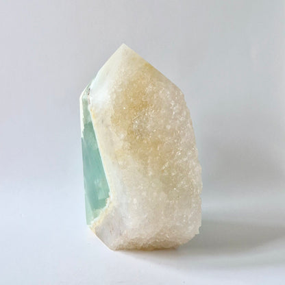 Groene Fluoriet Punt – Ruw & Gepolijst | Uniek Druzy Stuk 562gram