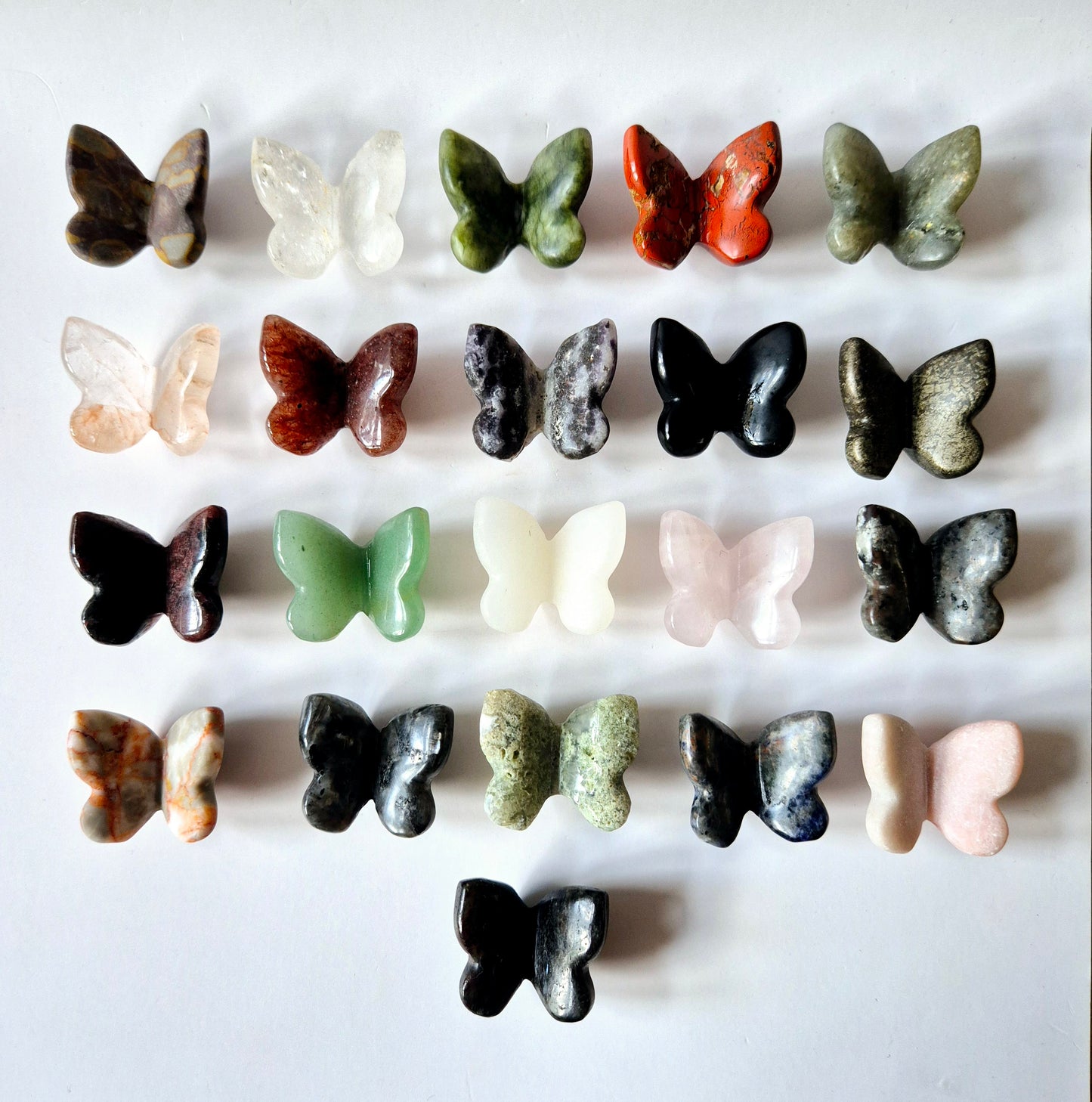 Mini edelsteen vlinder – 3 cm