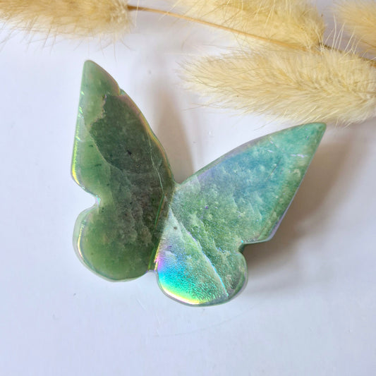 Edelsteen Angel Aura Vlinder  6x5 cm – Amazoniet