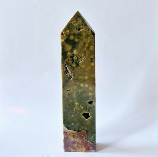 Edelsteen Ocean Jasper toren #1 - 256g