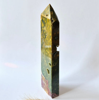Edelsteen Ocean Jasper toren #1 - 256g