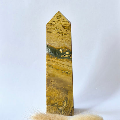 Edelsteen Druzy Ocean Jasper toren #7 - 305g