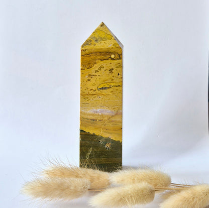 Edelsteen Druzy Ocean Jasper toren #8 - 250g