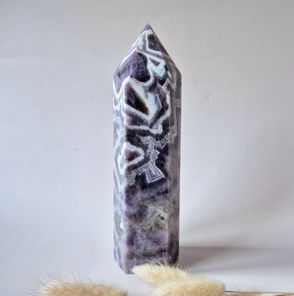 Flashy Labradorite Gemstone Tower - 8-10 cm High