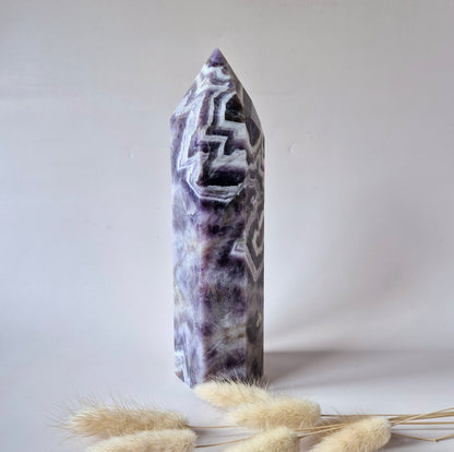 Flashy Labradorite Gemstone Tower - 8-10 cm High