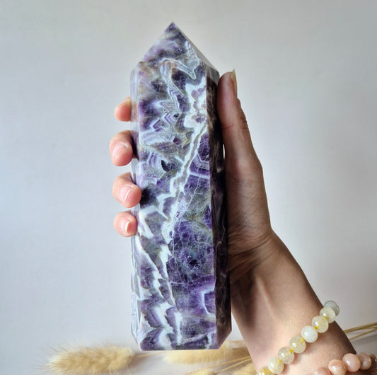 Flashy Labradorite Gemstone Tower - 8-10 cm High