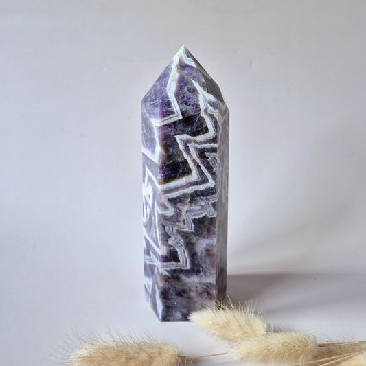 Flashy Labradorite Gemstone Tower - 8-10 cm High