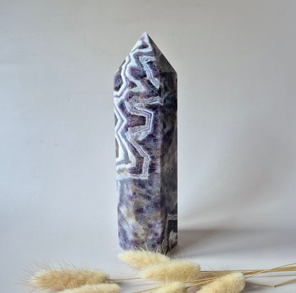 Flashy Labradorite Gemstone Tower - 8-10 cm High