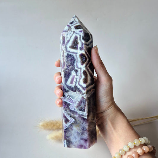 Flashy Labradorite Gemstone Tower - 8-10 cm High