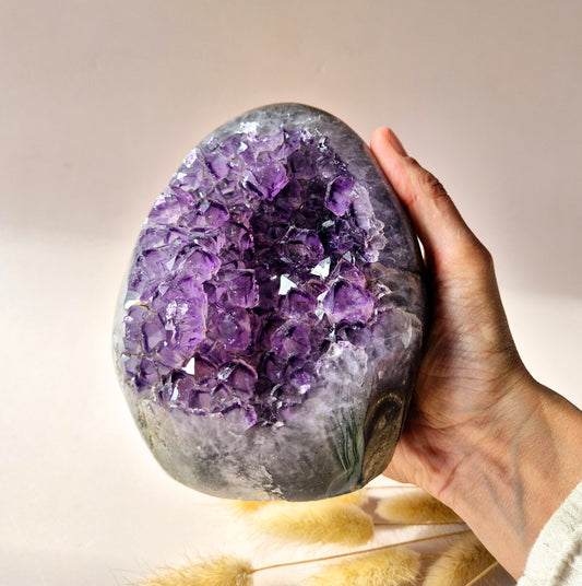XL Gemstone Raw Amethyst Cathedral Cluster – #13 1542 grams