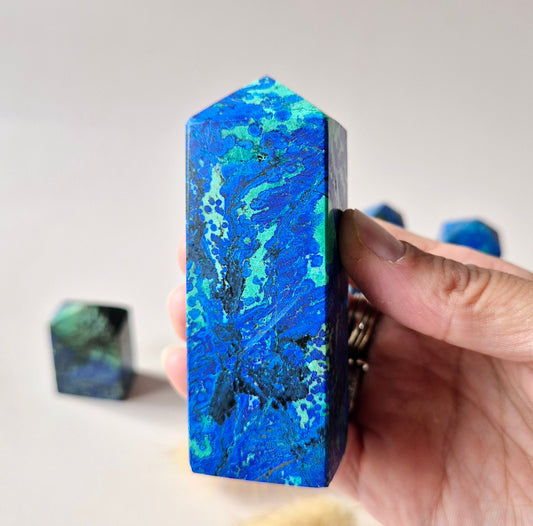 XL Druzy Seltener Azurit-Malachit Roher Brillant-Edelstein Nr. 1 522 Gramm – Funkelnde Naturkraft