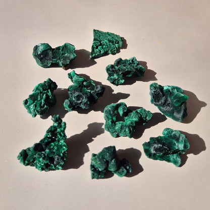 Velvet Malachite - Raw Malachite Gemstone Piece E. 95gr.