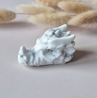 Edelstein Super Auffälliger Labradorit Drachenschädel (5–6 cm) - Drachenschädel