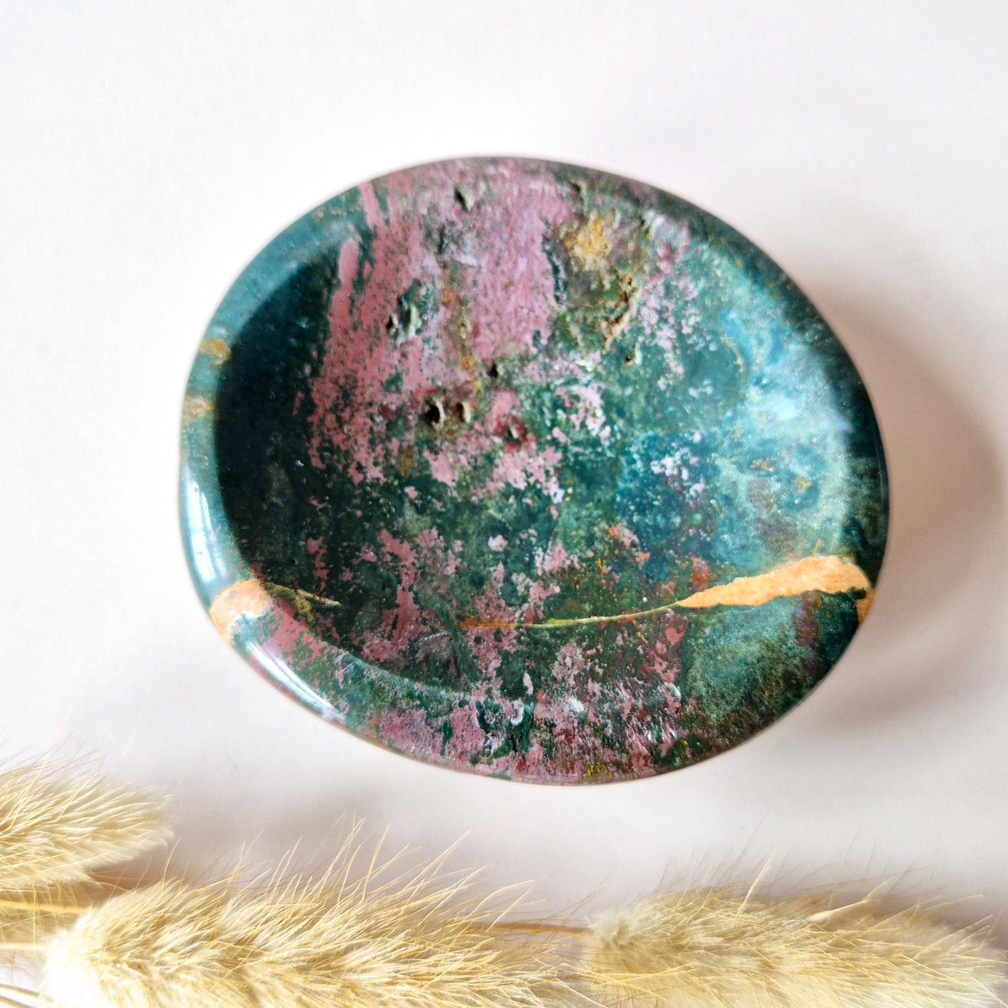 XL Ocean Jasper schaal – Handgeslepen edelstenen kom #3 – 309 gram