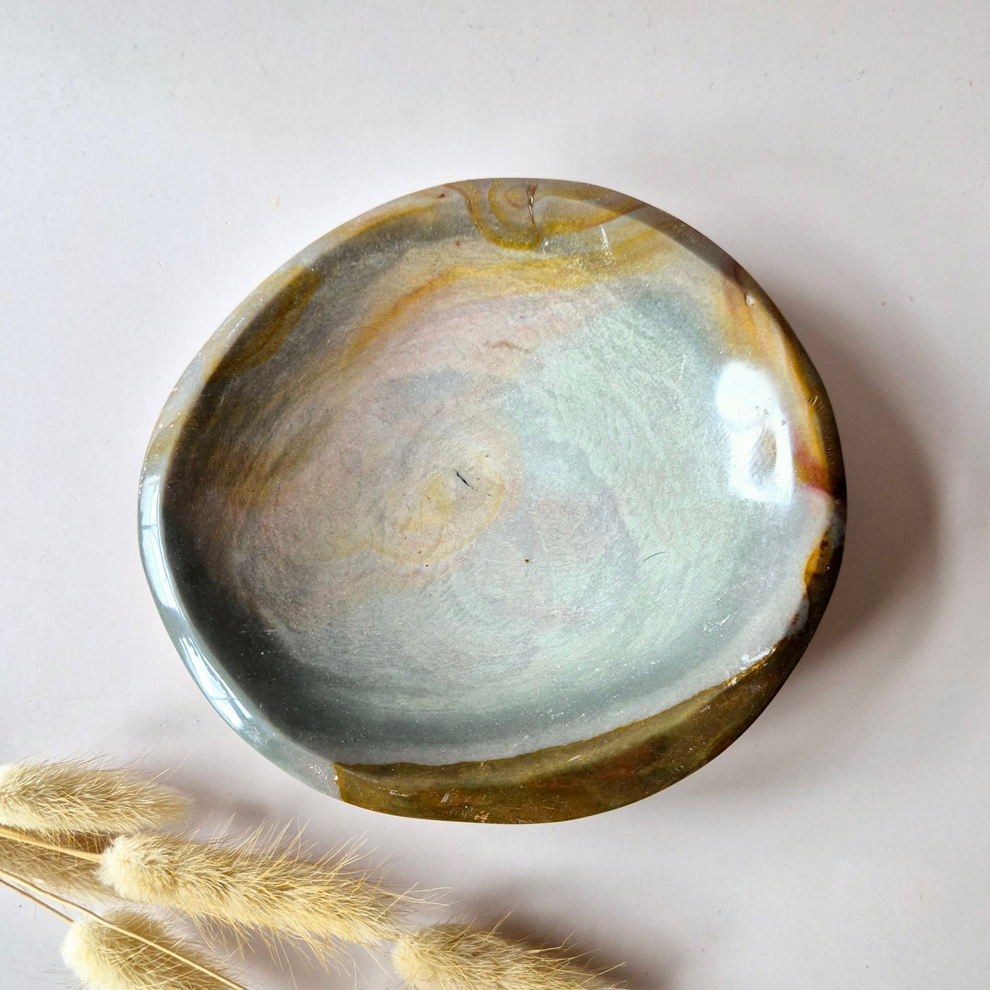 XL Ocean Jasper schaal – Handgeslepen edelstenen kom #4 – 785 gram