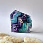 Candy Fluoriet sculptuur met ruwe rand #5