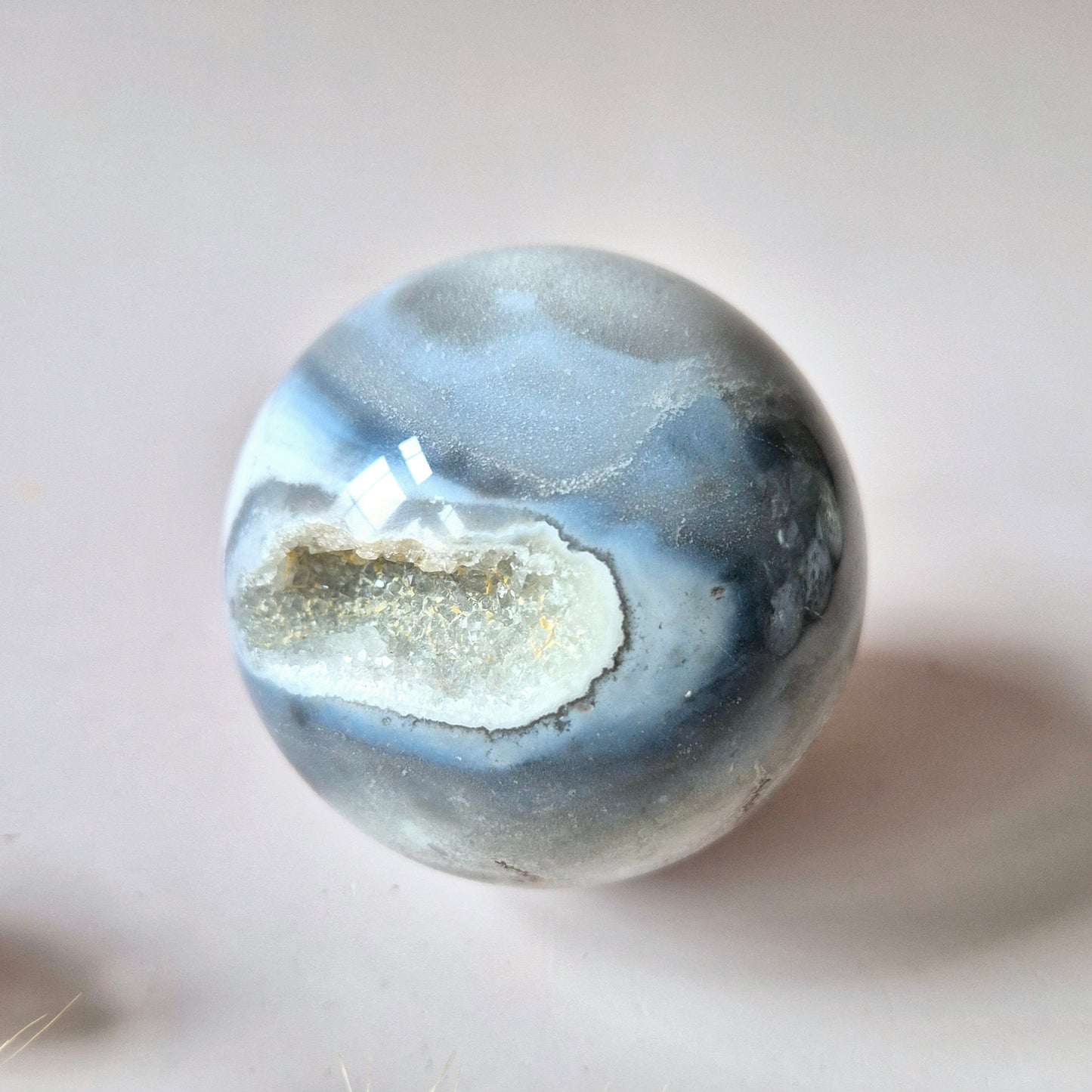 Kristallen Edelsteen Bol Ocean Jasper Bol – 50–60 mm – Druzy & Details