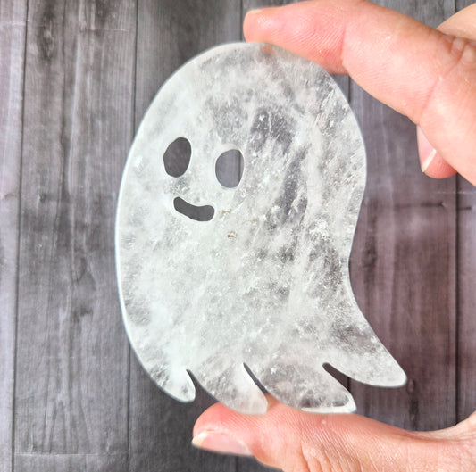 Bergkristal Spookje Edelsteen (ca. 7 cm) – Halloween Crystal Magic