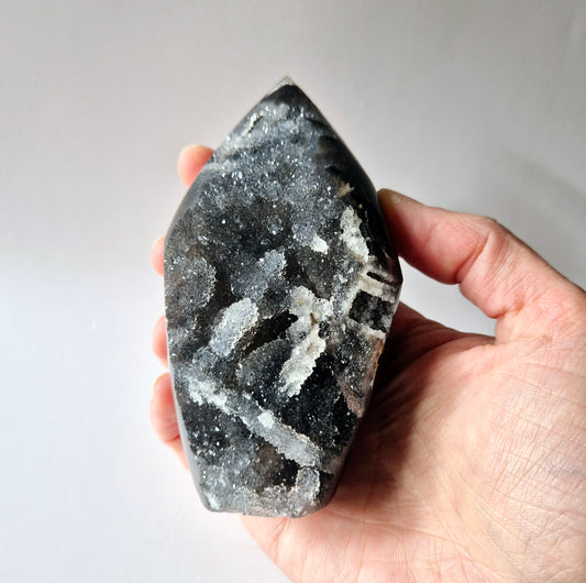 Edelsteen Druzy Sphalerite Flame Sculptuur #1 - 283g