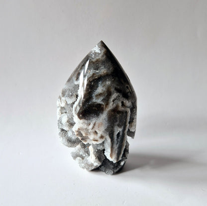 Edelsteen Druzy Sphalerite Flame Sculptuur #2 - 231g