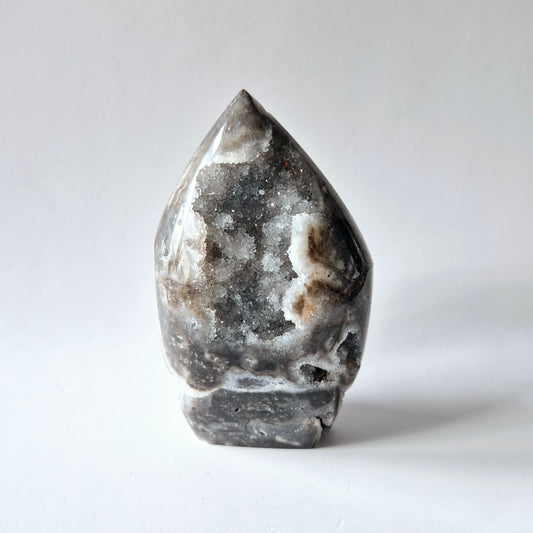 Edelsteen Druzy Sphalerite Flame Sculptuur #2 - 231g