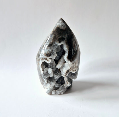 Edelsteen Druzy Sphalerite Flame Sculptuur #2 - 231g