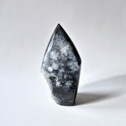 Edelsteen Druzy Sphalerite Flame Sculptuur #4 - 189g