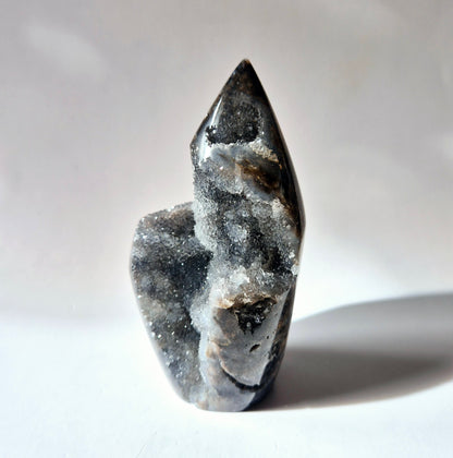 Edelsteen Druzy Sphalerite Flame Sculptuur #6 - 236g