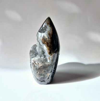 Edelsteen Druzy Sphalerite Flame Sculptuur #6 - 236g