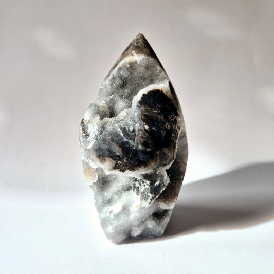 Edelsteen Druzy Sphalerite Flame Sculptuur #7 - 270g