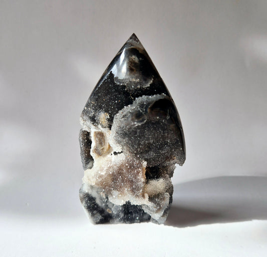 Edelsteen Druzy Sphalerite Flame Sculptuur #8 - 225g