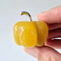 Mini Gele Jade Pompoen – 20mm Edelsteen Decoratie (Halloween)