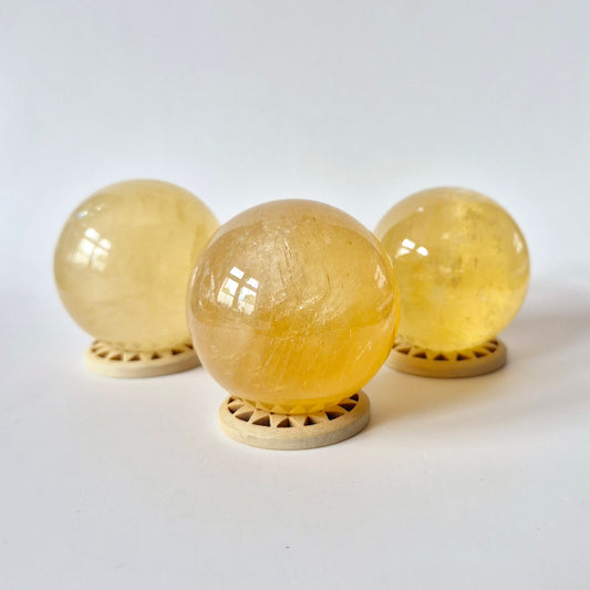 Edelsteen Gele Fluoriet Bol (5 cm)