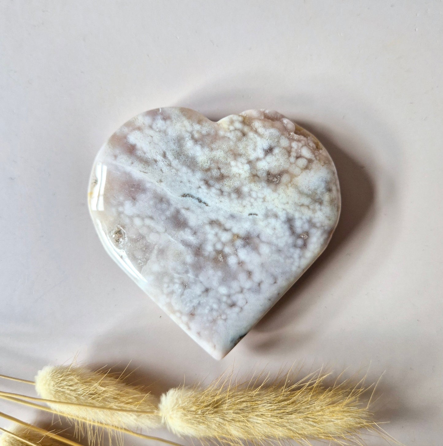 Edelsteen Druzy Pink Amethist Hart #11 8-10cm (Roze Amethist)
